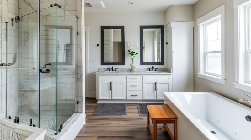 Spacious Master Bathroom with Walk-In Shower